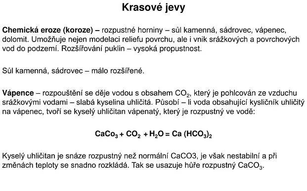 PPT - Krasové jevy PowerPoint Presentation, free download - ID:7013451
