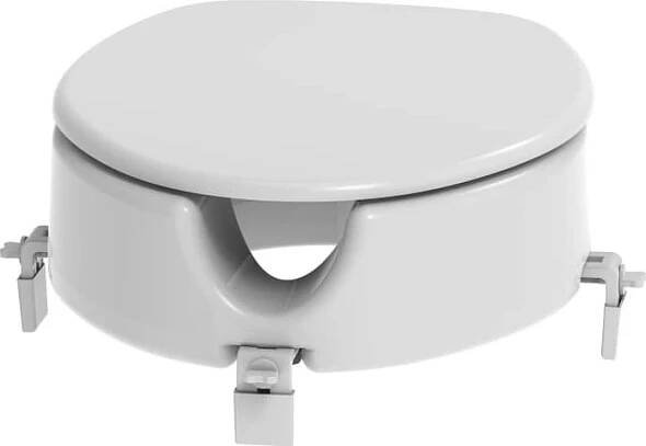 Zvýšené sedátko 12 cm na WC pro seniory, bílá INVALWCSED