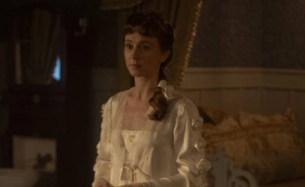 Taissa Farmiga in The Gilded Age.
