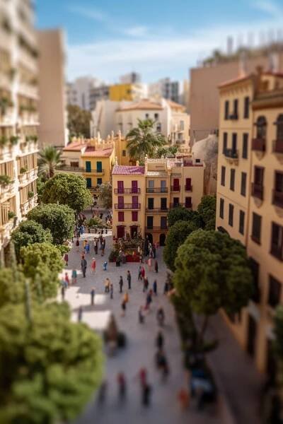 16 Magical Photos of Tiny Palma de Mallorca - Midjourney AI Art Tiny Places Collection - Minified cities by Sprinkle of AI