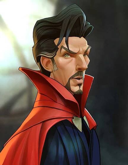Dr Strange Caricature Cartoon by Xi Ding