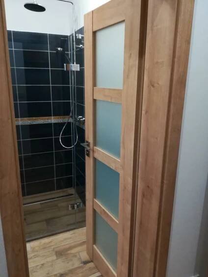 Koupelna v ubytování Apartmány U Holubů