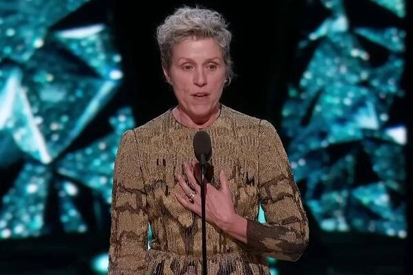 Frances McDormand wins Best Actress at the 2018 Oscars