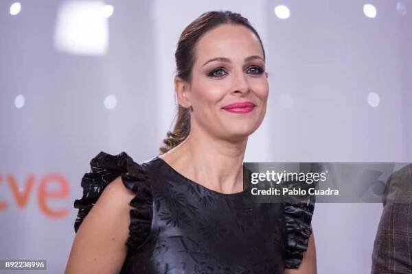 Spanish model Eva Gonzalez attends the presentation of a new seson of 'Masterchef Junior' at TVE studios on December 14, 2017 in Madrid, Spain.