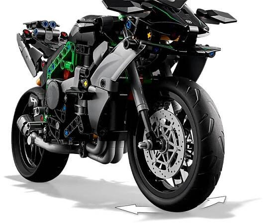 Detail stavebnice LEGO® Technic 42170 Motorka Kawasaki Ninja H2R EW_02