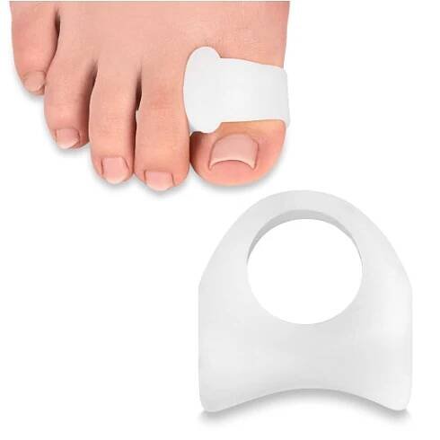 Gelový meziprstní klínek, měkký oddělovač palce, Hallux valgus bandáž L