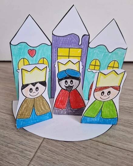 Pin by Molnár Èva on Vízkereszt | Paper magic, Christmas time, Crafts for kids