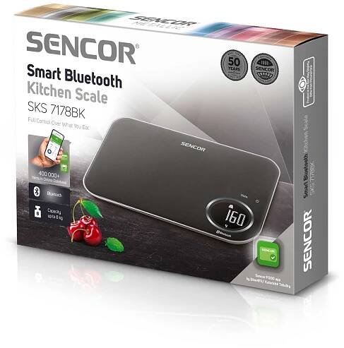Chytrá kuchyňská váha s Bluetooth | SKS 7178BK | Sencor.cz