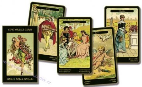 CIKÁNSKÉ VYKLÁDACÍ KARTY Lo scarabeo - Gypsy Oracle Cards