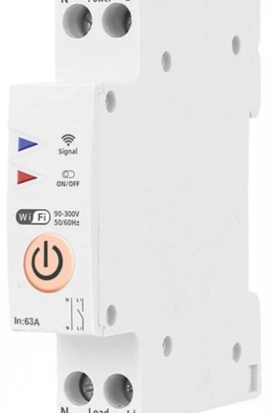 Wifi relé stykač na DIN lištu TUYA - 16A