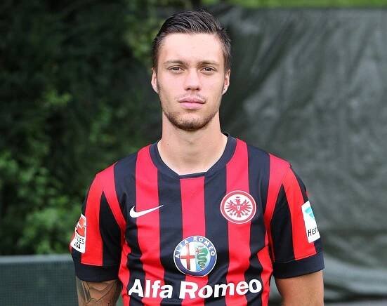 Václav Kadlec v dresu Frankfurtu
