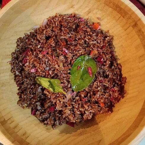 Torch Ginger Fried Red Rice