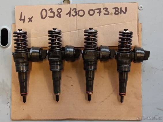 3x VSTŘIK - č. 038130073BN - VW 1.9TDi 77KW BLS - Moravský Krumlov - Bazar