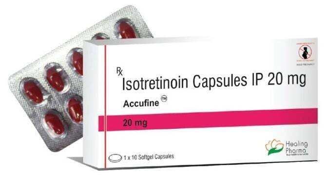 Isotretinoin (Roaccutane) 20 mg (10 pilulek) - Healing Pharma