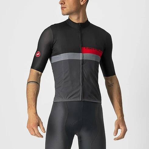 Castelli BLOCCO Light black/red-dark gray pánský