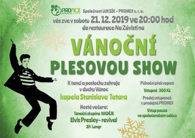 Pozvánka na Vánoční plesovou show | Město Veltrusy