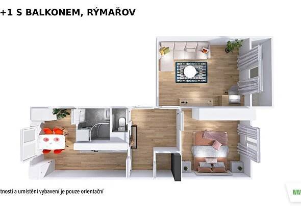 Pronájem bytu 2+1, 52 m² | NEXT REALITY