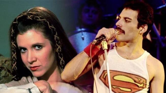 Odhalení: Freddie Mercury měl poměr s Carrie Fisher, princeznou Leiou z Hvězdných válek – eXtra.cz