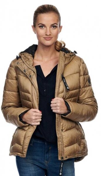 Dámská podzimní bunda NEW VIEW béžová - XL | EXE JEANS | Specialisté na džíny Mustang, Cross, Mavi a další