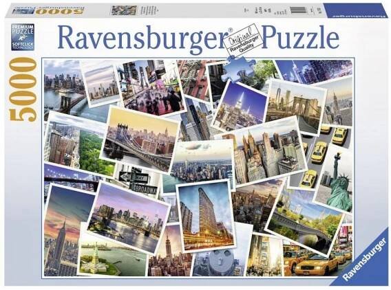 Ravensburger Puzzle NY City nikdy nespí 5000 dílků