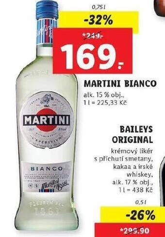 Lidl Martini bianco nabídka