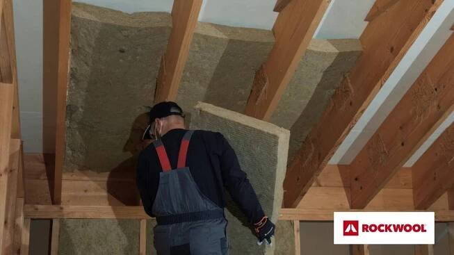 Pööningu soojustamine kivivillaga ROCKWOOL