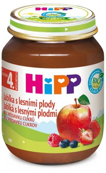 Hipp OVOCE BIO Jablka s lesními plody 125 g
