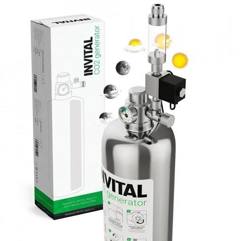 Invital CO2 Generator s nočním vypínáním s lahví 2 l