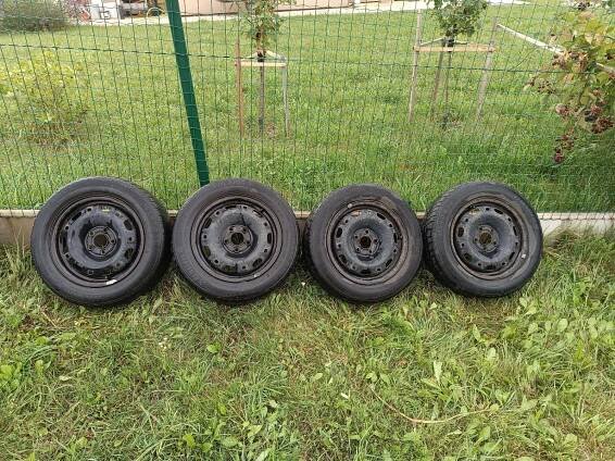 Sada 4 plechových kol rozteč 5x100 na např. Škoda Fabia II apod.