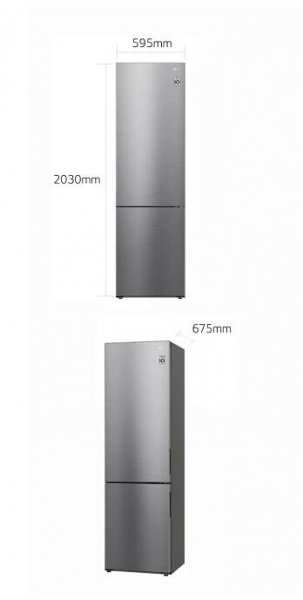 384L Kombinovaná chladnička - GBP62PZNBC | LG CZ