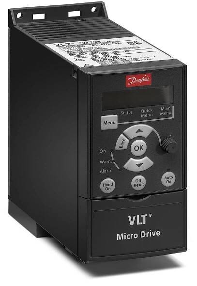 Frekvenční měnič Danfoss FC-051PK75S2: 0,75kW, 200-240VAC napájení, IP20 | Elektro.Q-elektrik.cz