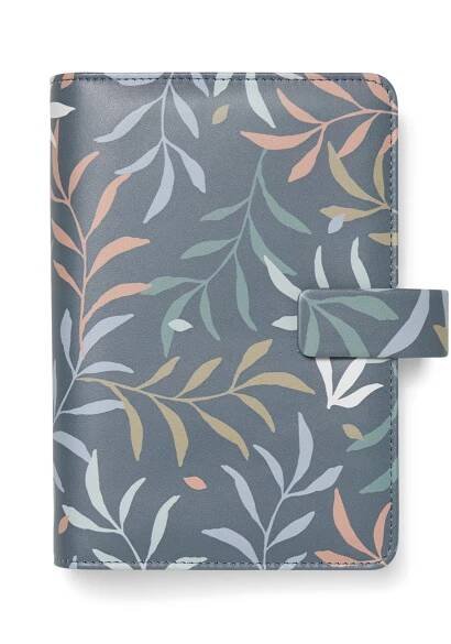 osobni diar filofax botanical a6 modra 1