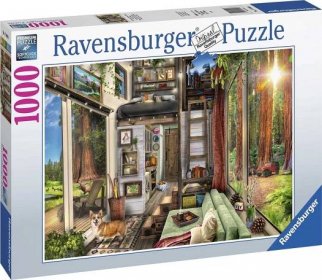Ravensburger Puzzle Chata v lese 1000 dílků