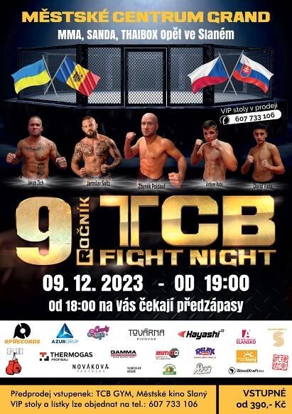 9. ročník TCB Fight Night: Infocentrum ve Slaném