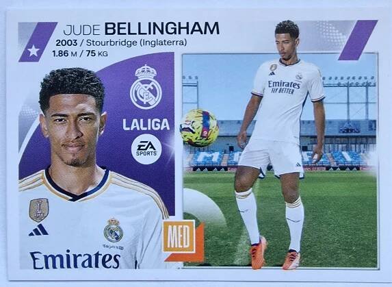 VD46 Bellingham Real Madrid Panini La Liga 2024 Samolepka