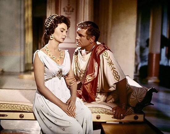 Spartakus - Z filmu - Jean Simmons, Laurence Olivier