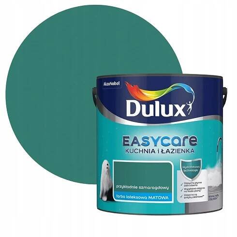 DULUX EASY KUCHYNĚ KOUPELNA Například smaragdová 2,5L Mat BARVA NA STĚNU