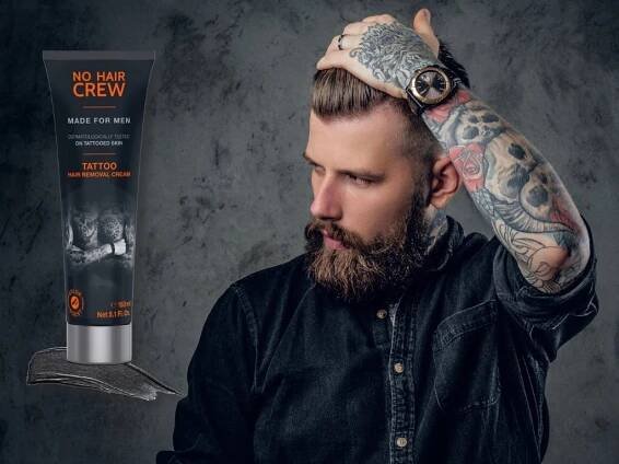 No Hair Crew TATTOO edition depilační krém na tetovanou pokožku - Allegro