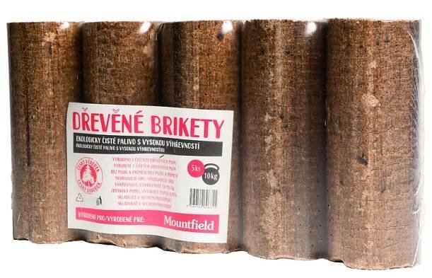 Dřevěné brikety, 10kg | Mountfield.cz