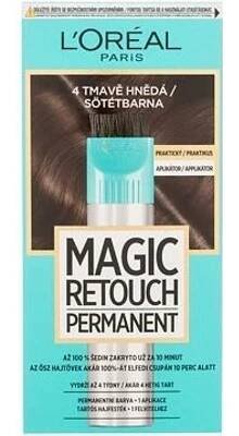 L'Oréal Magic Retouch Permanent 4 Tmavě hnědá