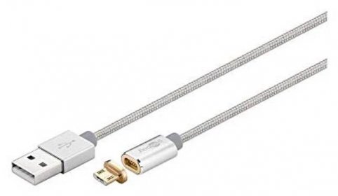 Goobay USB 2.0 kabel, USB A(M) - magnetický microUSB B(M), 1.2m