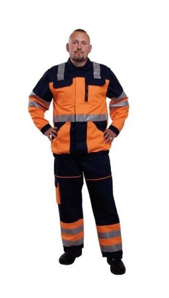 Pánská reflexní blůza 8736 - Oranžová