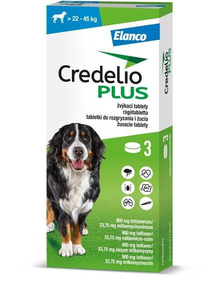 Credelio Plus pre psy 900/33,75mg (>22-45kg)