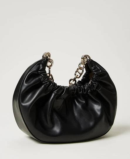 'Croissant' hobo bag with ruching