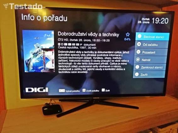 Recenze digitální televize DIGI TV