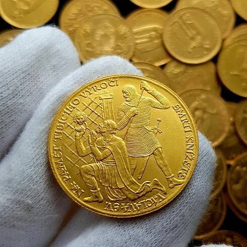 Vzácná 3 Dukátová medaile 1929 - 1000. výročí smrti svatého Václava