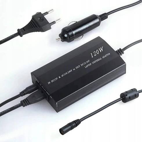 120 W UNIVERZÁLNÍ NAPÁJECÍ ADAPTÉR, NÁHRADNÍ NABÍJEČKA PRO NOTEBOOK, 8 ADAPTÉRŮ, 8V1 za 434.00CZK - Allegro