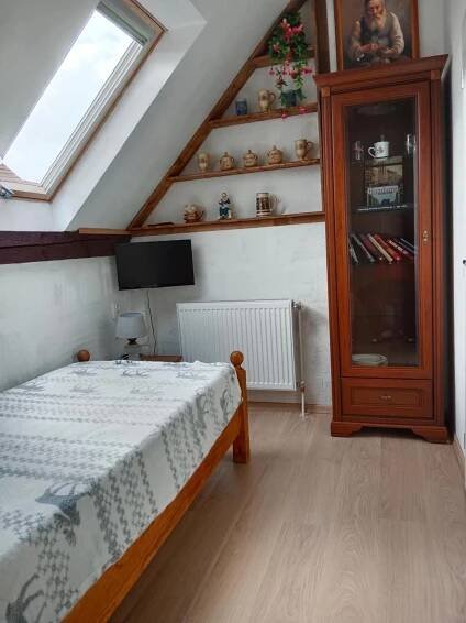 TV a/nebo společenská místnost v ubytování Chalupa u dědy + 48 fotografií