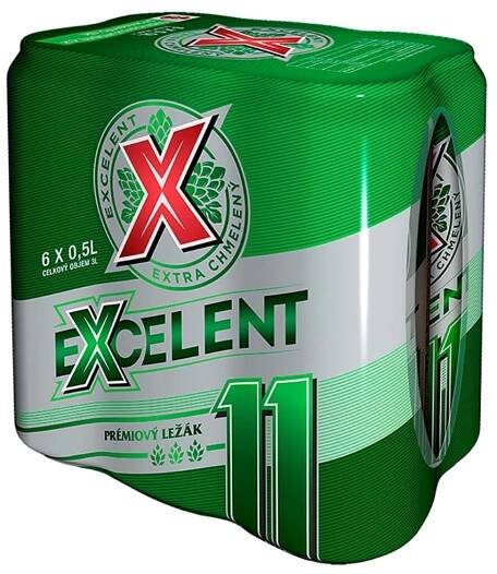 Excelent 11 prémiový ležák 6 x 0,5l