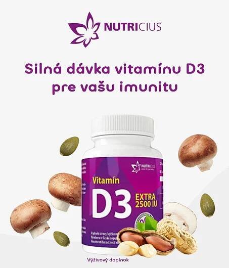 Nutricius, Vitamin D3, imunita, kosti, zuby, svaly